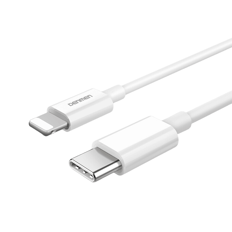 Denmen D10L Data kabl, Tip C na Lightning, Bijela
