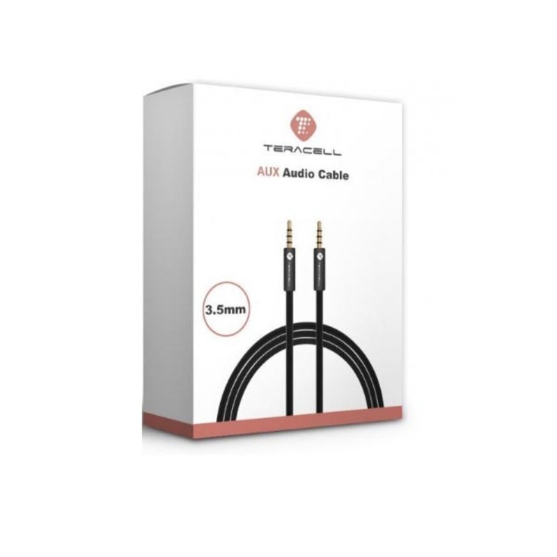 Teracell Audio Aux kabl, 3.5mm, 2m, Crna