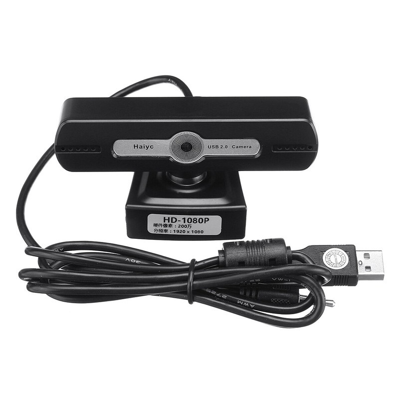 H-01 Web kamera sa mikrofonom, 720p, Crna