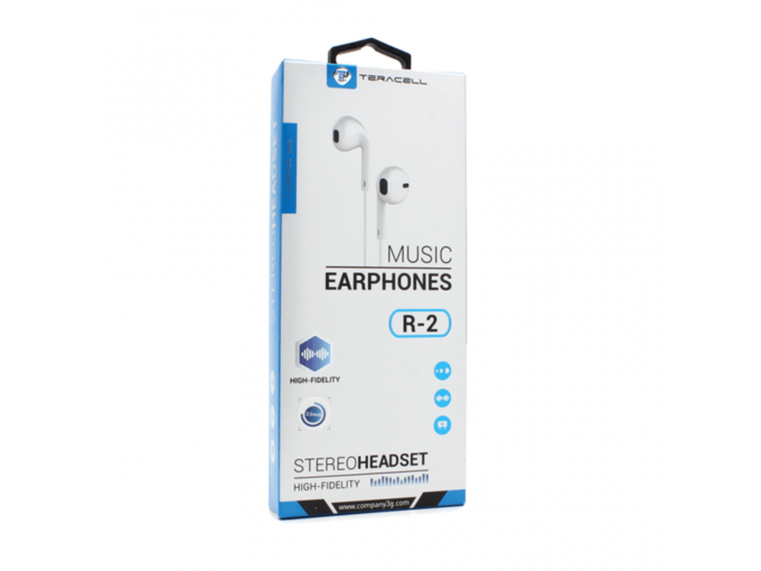 Teracell Super Bass R-2 Slušalice, Handsfree, Tip C Bijele
