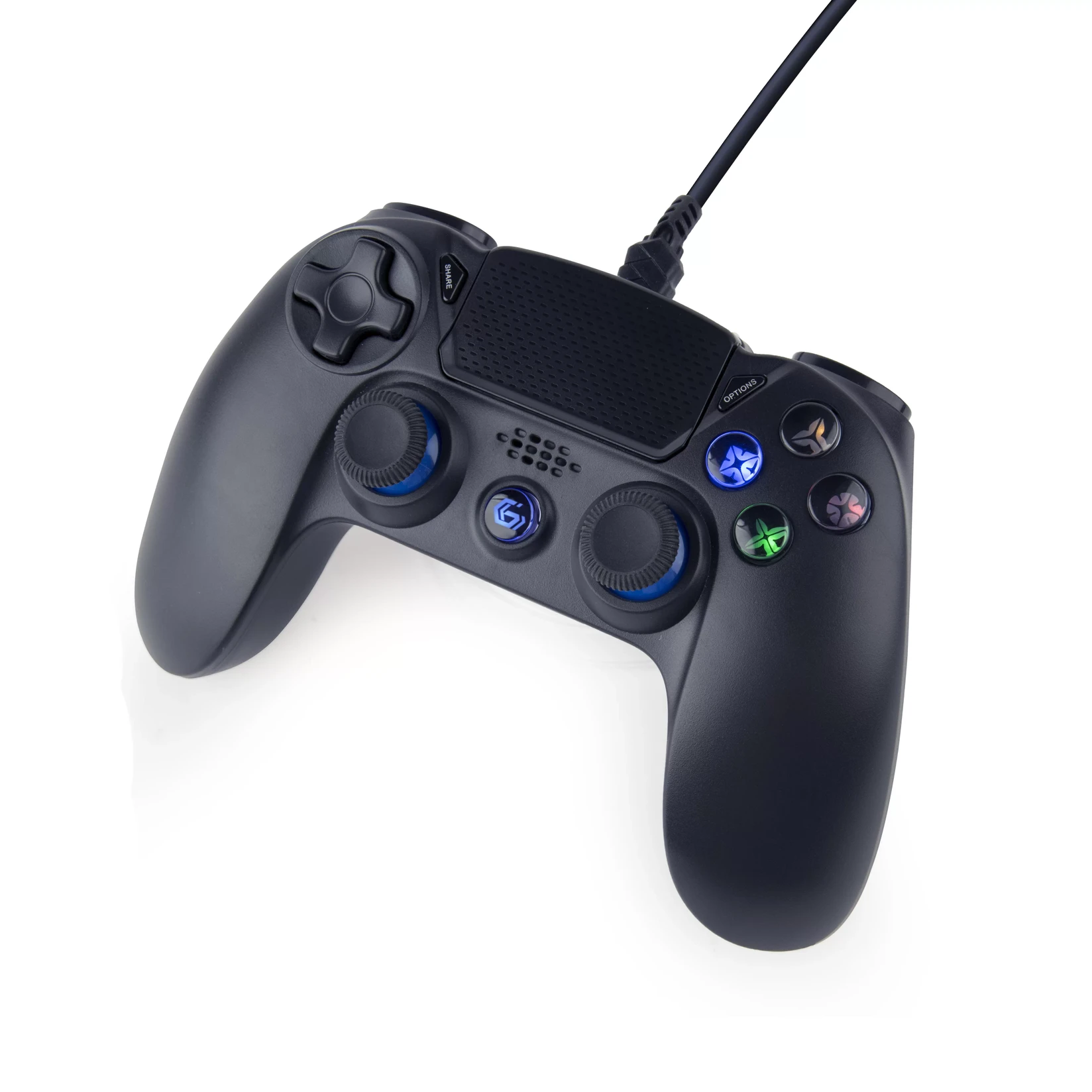 GMB Gaming Gembird gamepad PS4/PC, žičani, Crni