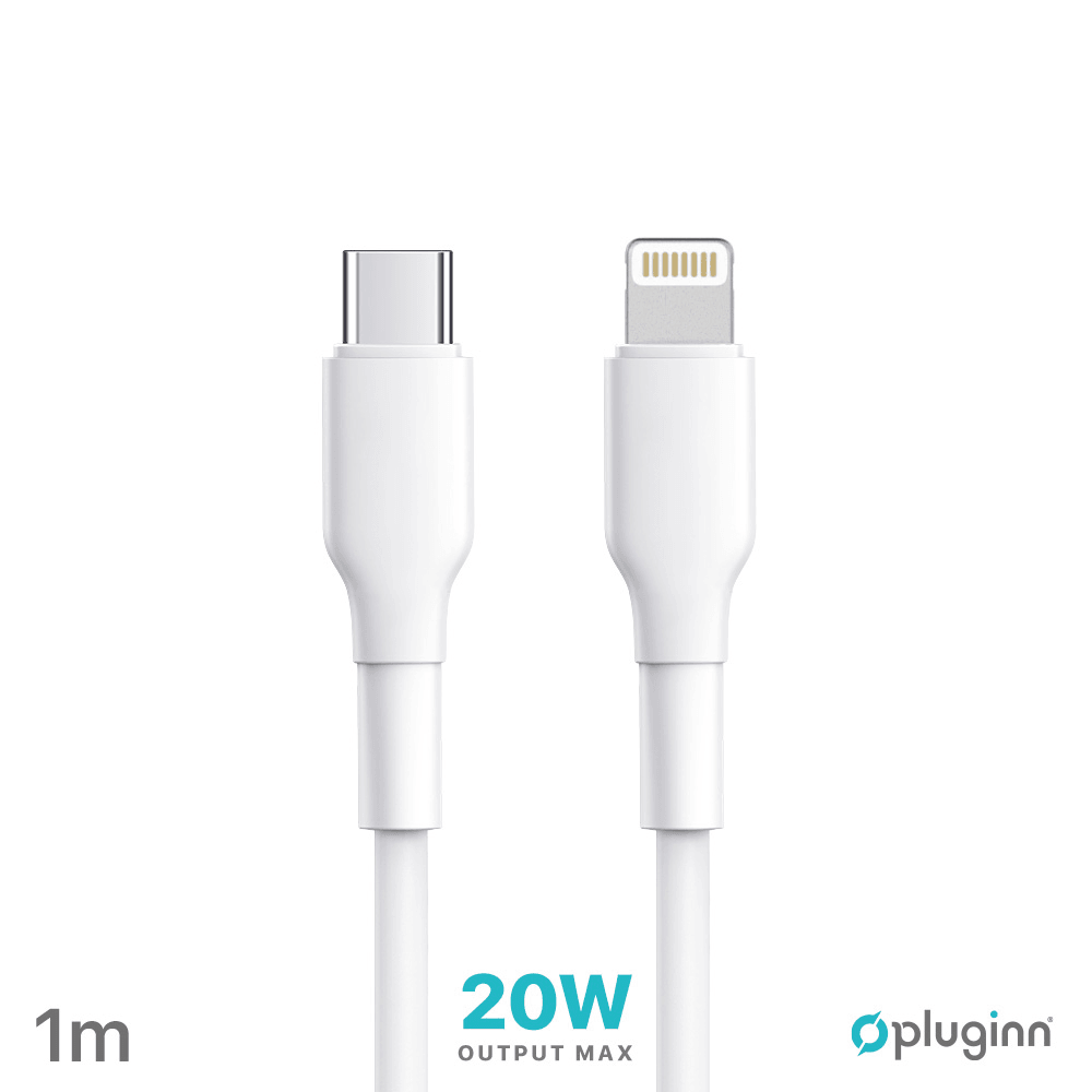 Pluginn PL-PDL Data kabl, 20W Tip C na Lightning, 1m, Bijela