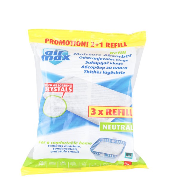 Bison Refil Za Sakupljač Vlage Air Max Neutral 3X450G Promo Pakovanje