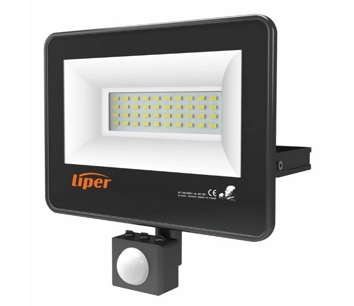 Liper LED reflektor 50W 6400k sa senzorom  LPFL-50BS01-G