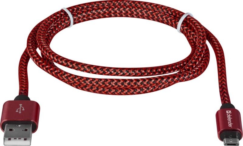 Defender Kabal USB08-03T PRO USB USB 2.0 (AM) - microUSB 2.0 (BM) 1 m Red