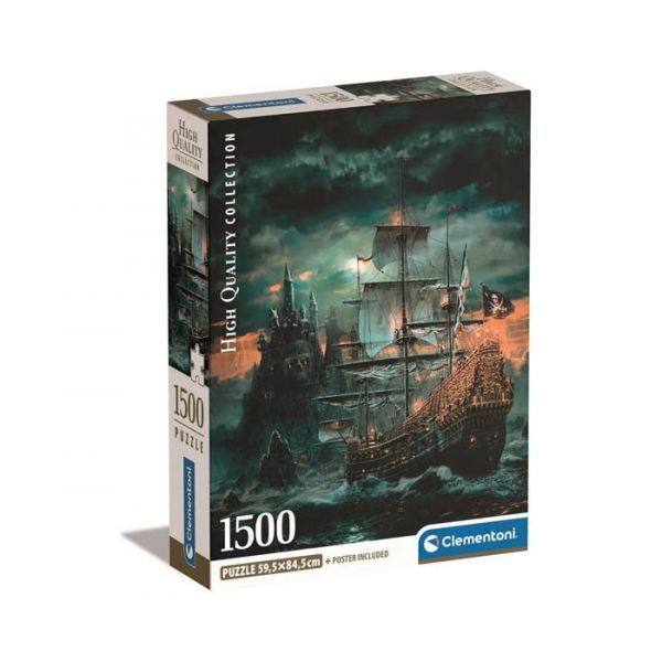 Igračka Clementoni puzle 1000 kom., brod pirata
