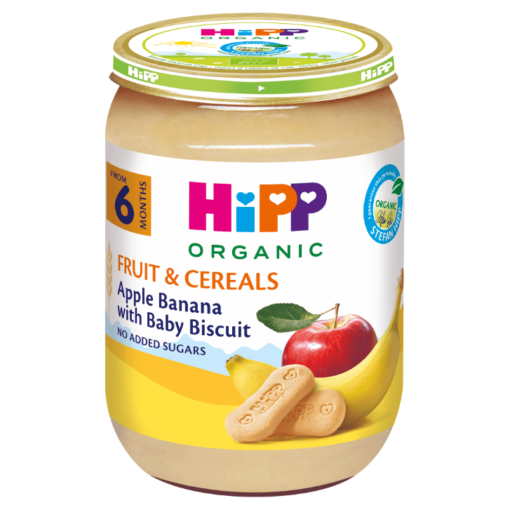 Hipp Dječja kaša od jabuke i banane s dječjim keksom, 190 g