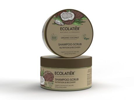 Ecolatier Shampoo - Scrub Nutrition & Recovery - Organic Coconut 300Gr