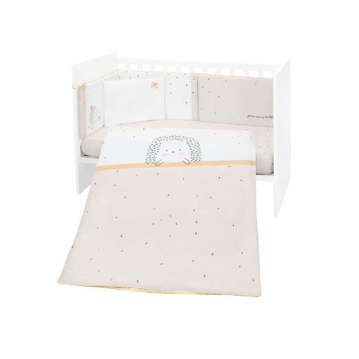 Kikka Boo Posteljina Za Krevetac Sa Ogradicom 120X60Cm Hedge Hugs