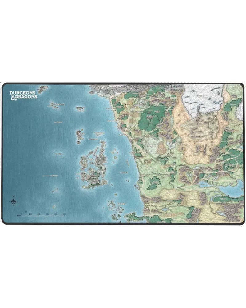 Podloga Konix - Dungeons & Dragons - Faerun Map - XXL Mouse Pad