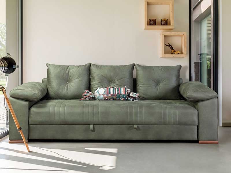 FORMA IDEALE Ležaj Bravo S S110, hrast stof svijetlo-zeleni