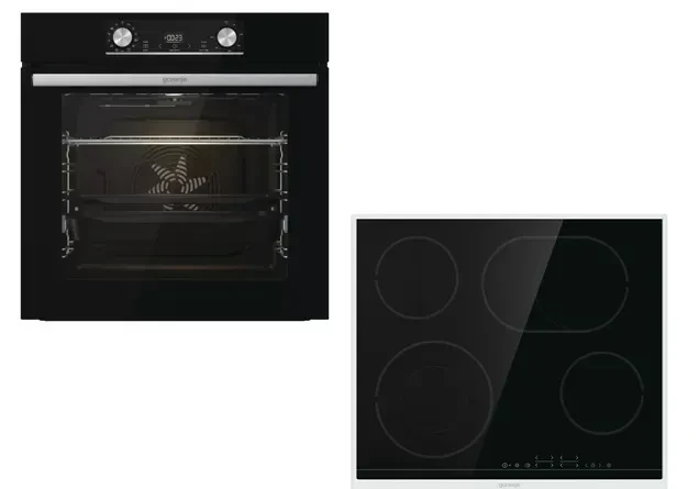 Gorenje SET BLACK STEAM ugradna rerna i ploča