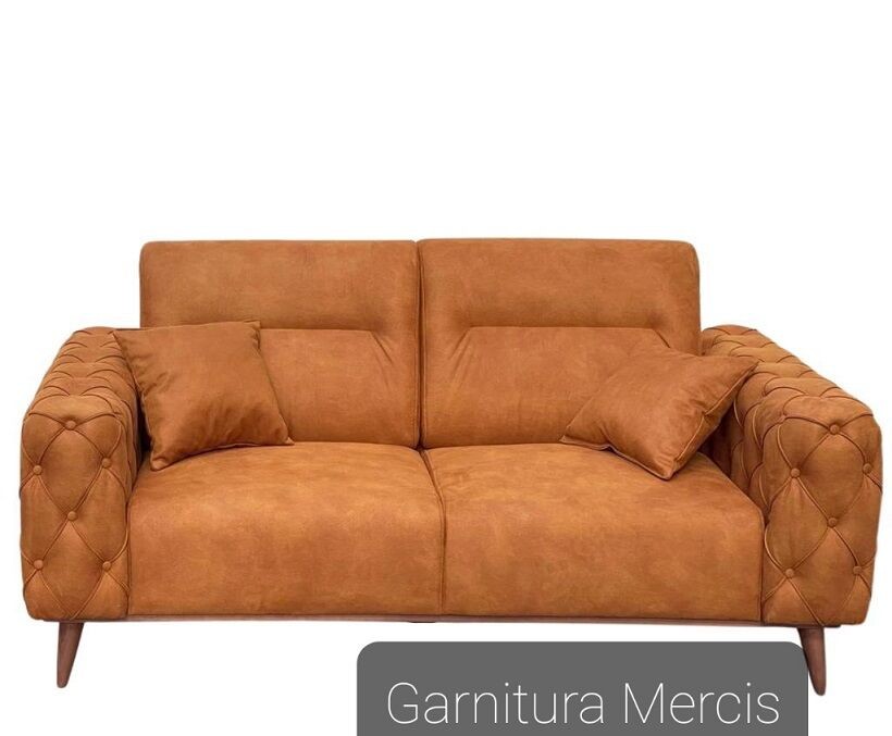 FORMA IDEALE Garnitura Mercis TDF stof Europa 107 braon noge sv hrast