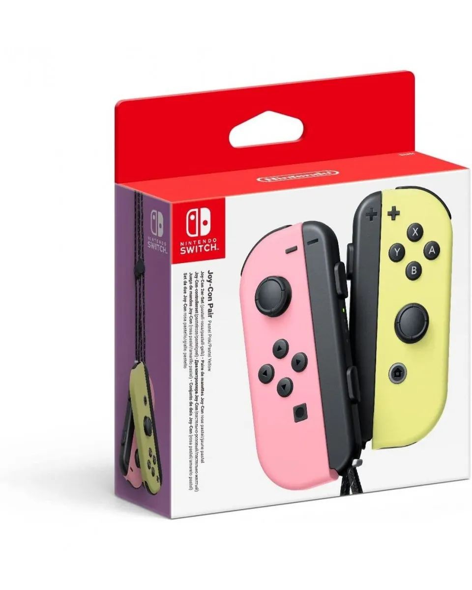 Nintendo Gamepad Joy-Con Pair - Pastel Pink & Pastel Yellow