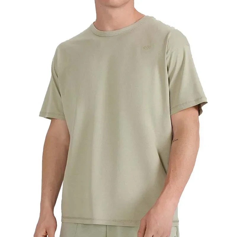 4F Muška majica kratkih rukava, krem ​​boje