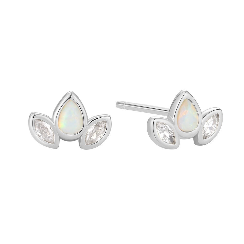 Minđuše Silver Lotus - srebro 925 VFE0358-17