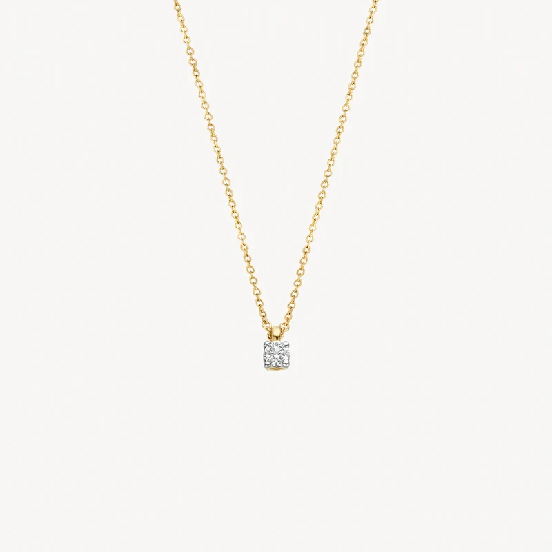 Blush ogrlica 3610YDI 14kt žuto - bijelo zlato i dijamant