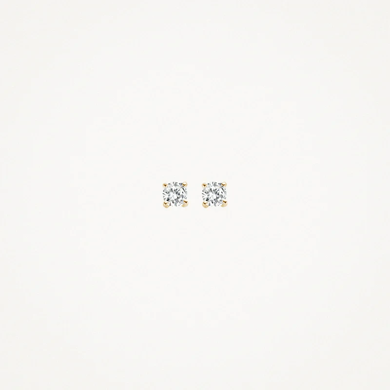 Blush minđuše 7128YZI - 14kt žuto zlato sa cirkonom