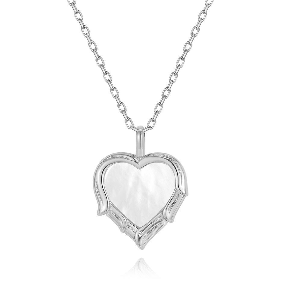 Ogrlica Heart- srebro 925 i sedef VFX0421