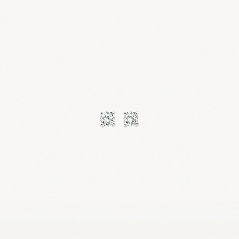 Blush minđuše 7128WZI - 14kt bijelo zlato sa cirkonom