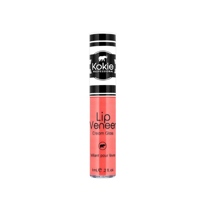 Kokie Cosmetics Lip Veneer Cream Gloss, Just Peachy 780