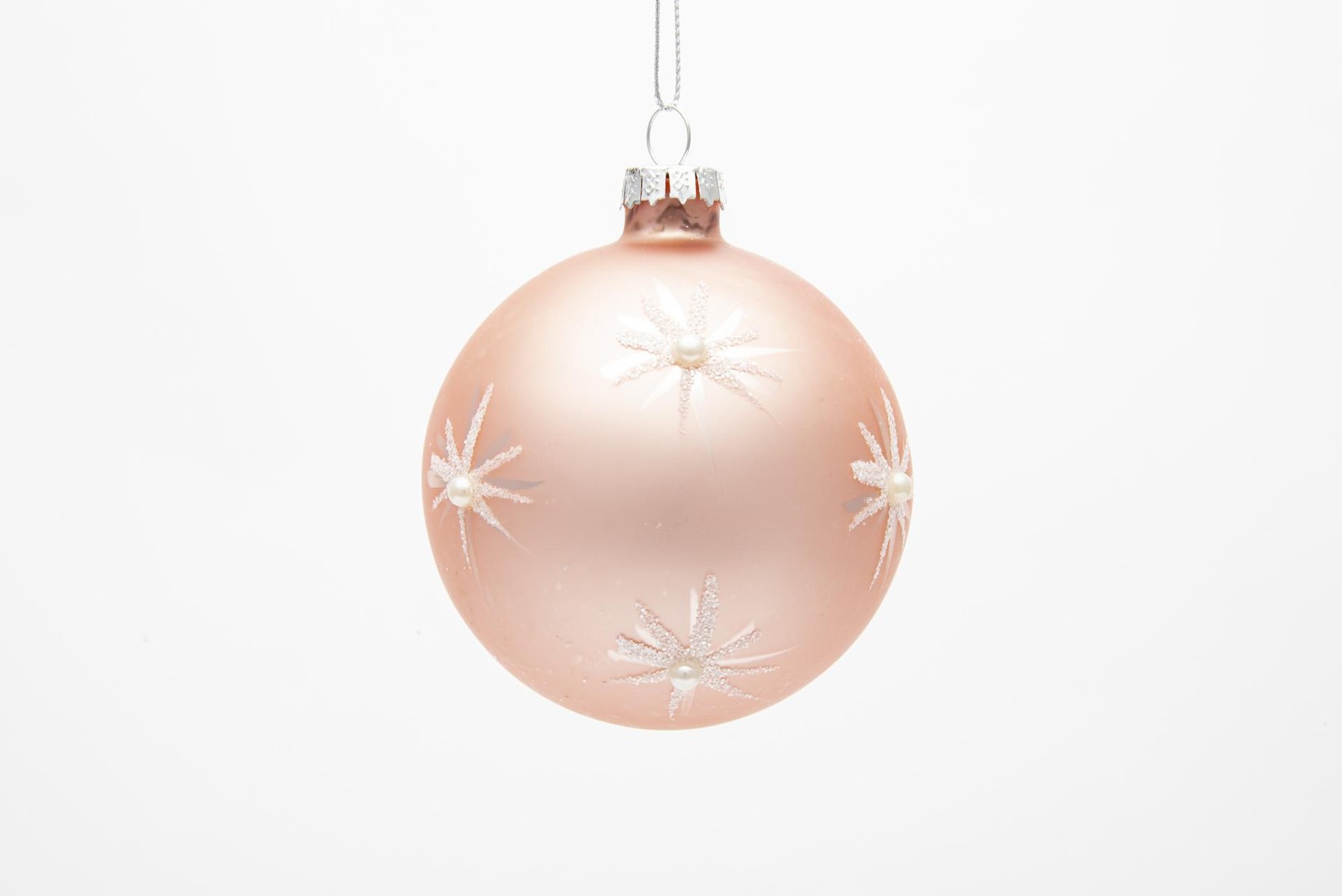 Tutto Christmas Staklena Kugla Za Jelku 8Cm - Ebv843103, Roze