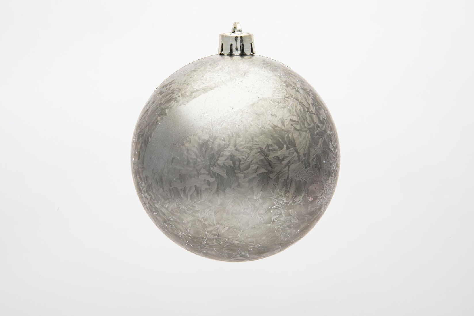 Tutto Christmas Kugle Za Jelku - Set 2 Kom, 10Cm - Zinc - Ar3/10002T-Zinc, Srebrna boja