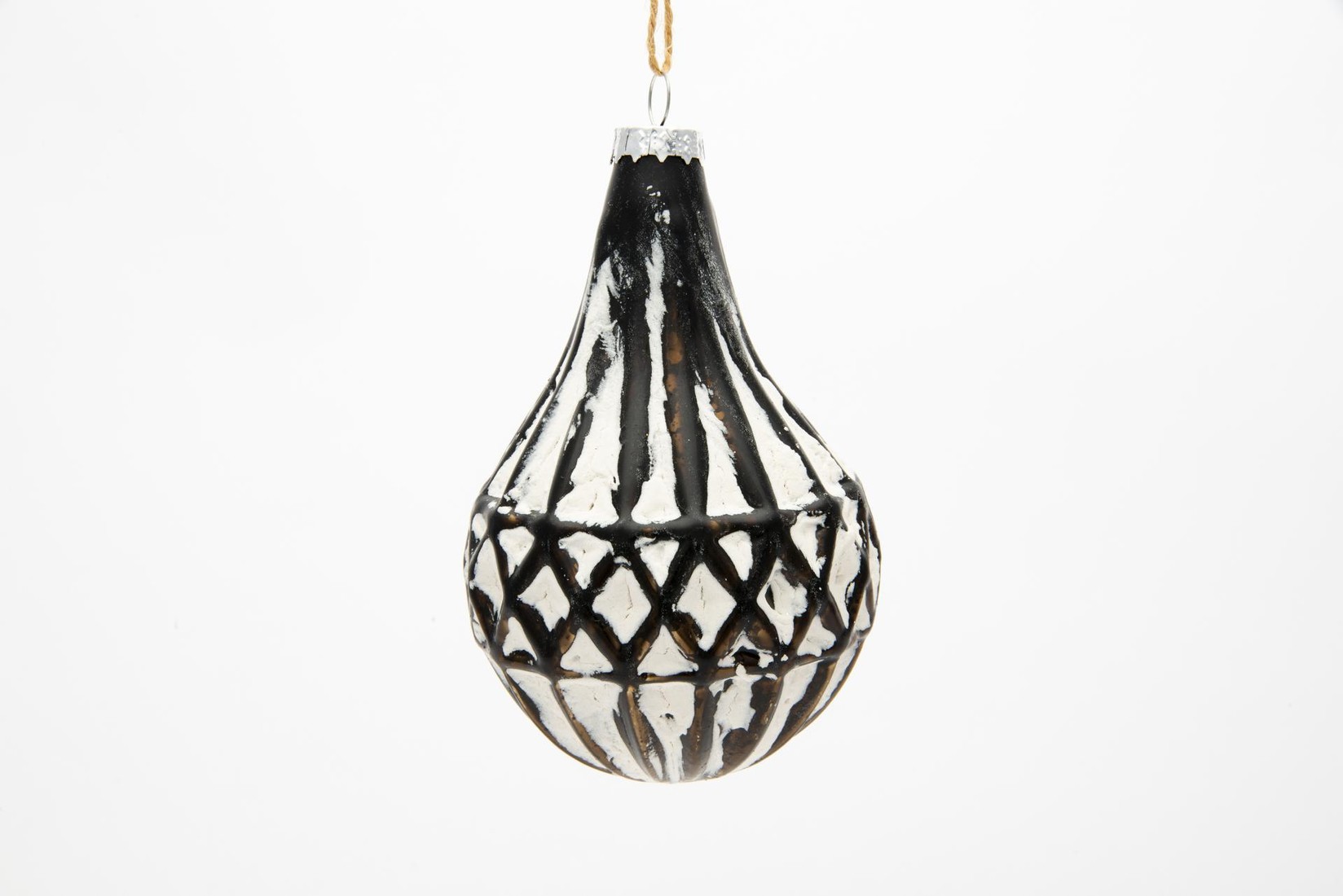 Tutto Christmas Staklena Kugla Za Jelku 8X12Cm - Ebf845799, Bijela