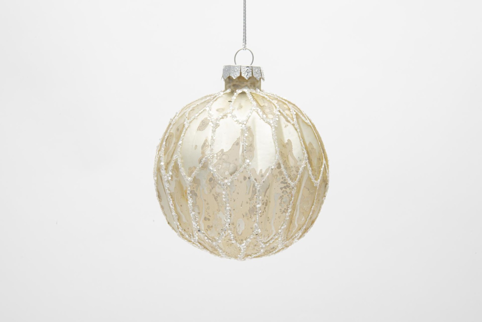 Tutto Christmas Staklena Kugla Za Jelku 8Cm - Ebd843890, Bež