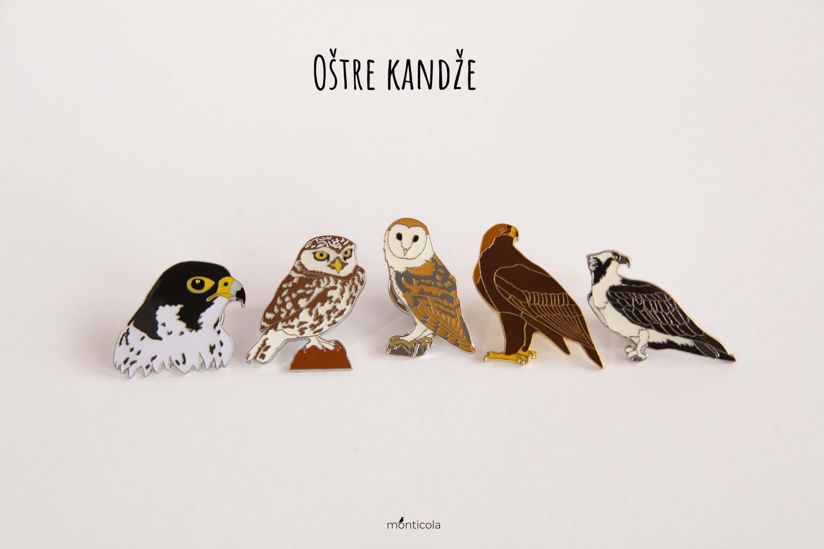 Monticola Bedž  Set Oštre kandže