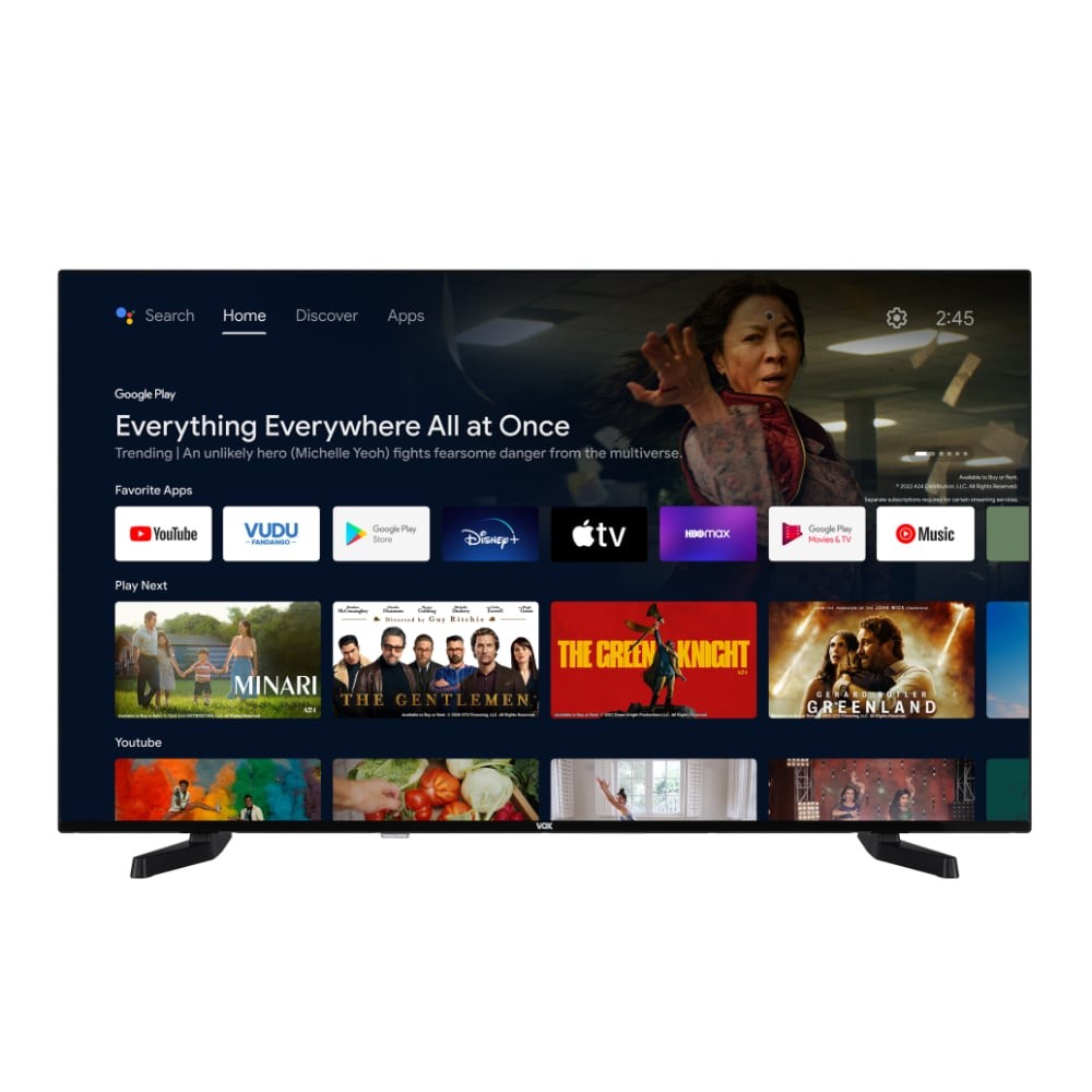 VOX TV 50VAQ750B 50", Smart, QLED, UHD, Android, crni