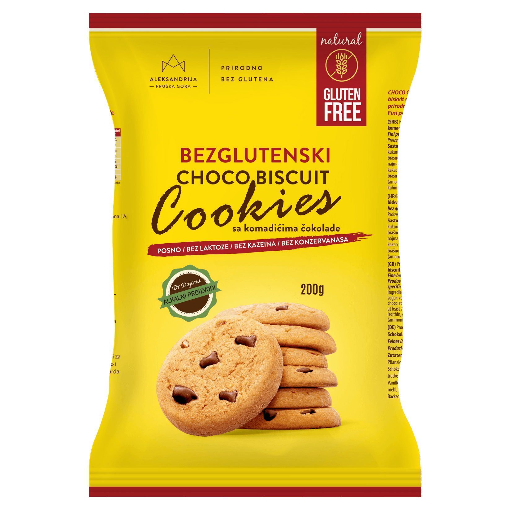 ALEKSANDRIJA Bezglutenski čokoladni keksići