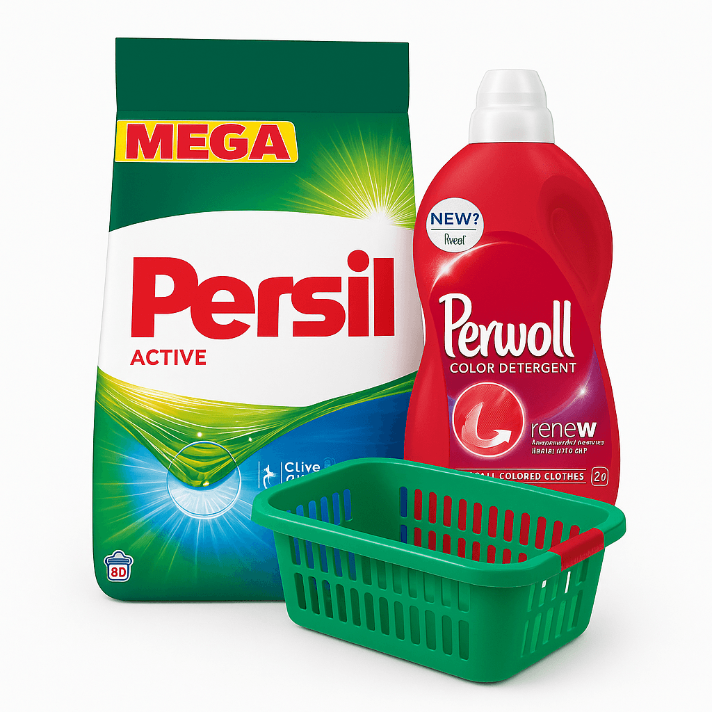 Persil Powder Regular Prašak Za Veš 80WL/6kg KORPA GRATIS+ PERWOLL 1 L