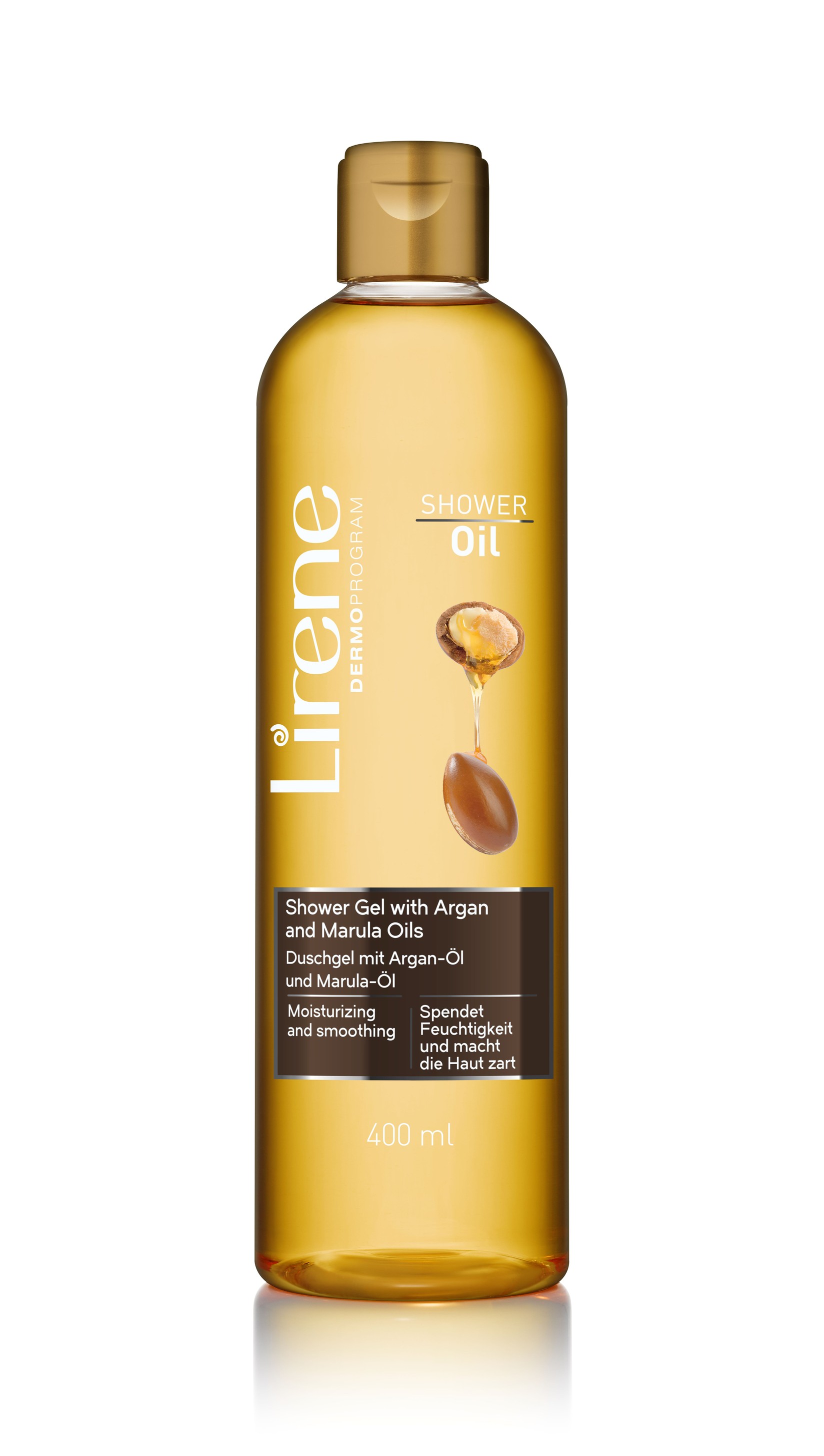 Gel za tuširanje Lirene Oil Argan & Marula, 400ml