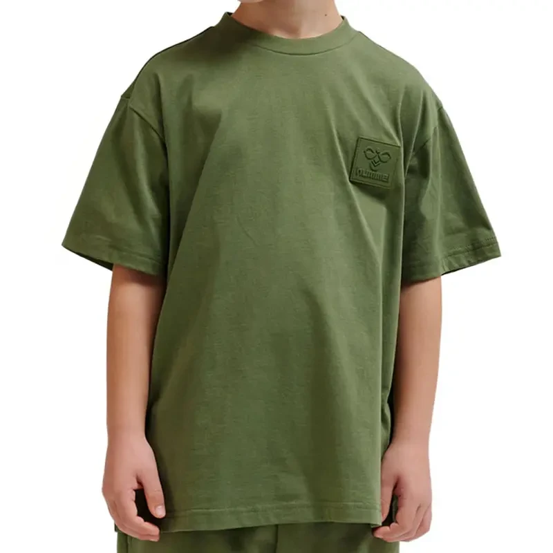 Hummel majica za dječake Clean S/S, zelena