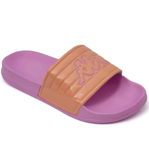 Kappa Logo Noles 4 dječje papuče za djevojčice, roze-zelene