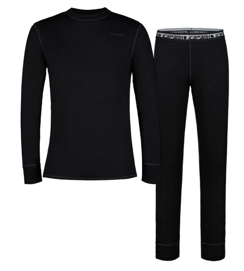 ICE PEAK Set muškog aktivnog donjeg rublja Iserlohne crne boje