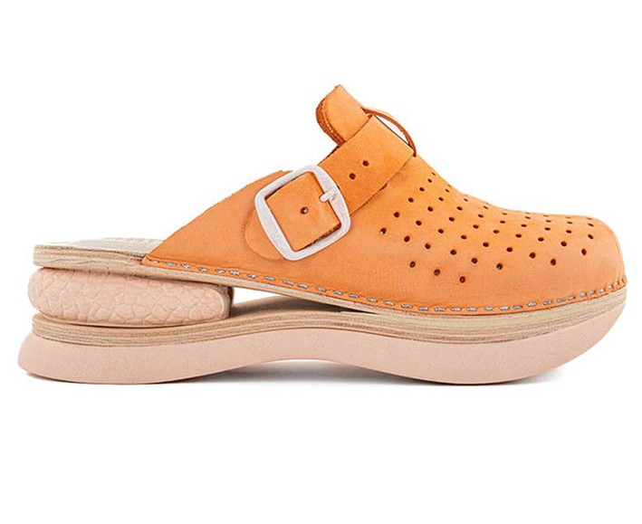 BIANCOMOLINA Ženske klompe sa jastučićem  oranž