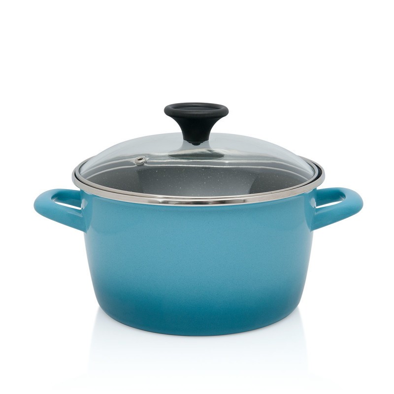 Metalac duboka šerpa GRANIT INDUCTION 20cm/3,4lit, Plava