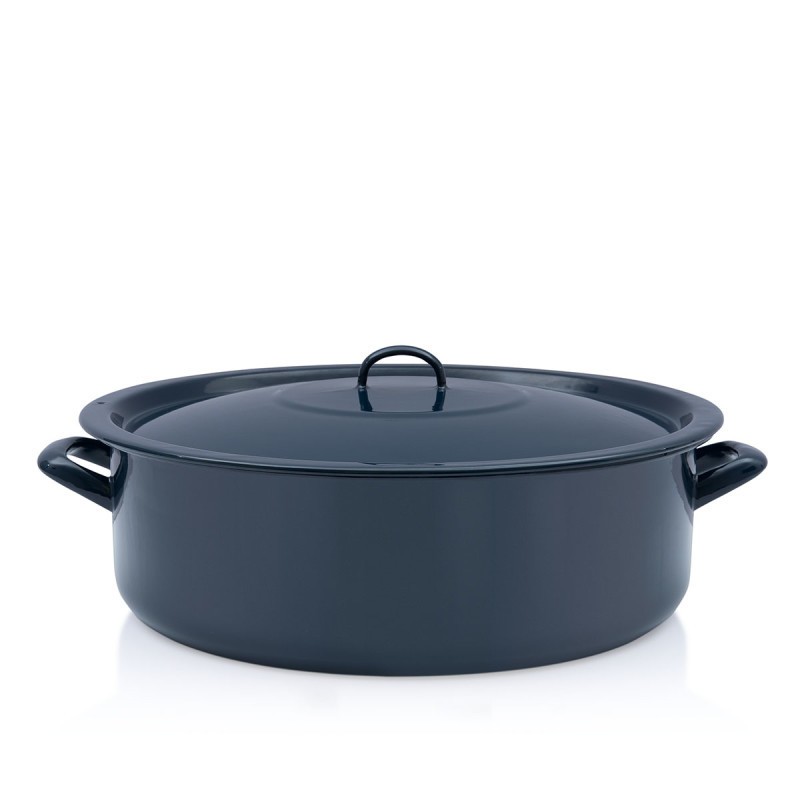 METALAC Plitki lonac sa poklopcem classic 40cm/20L kestenjast