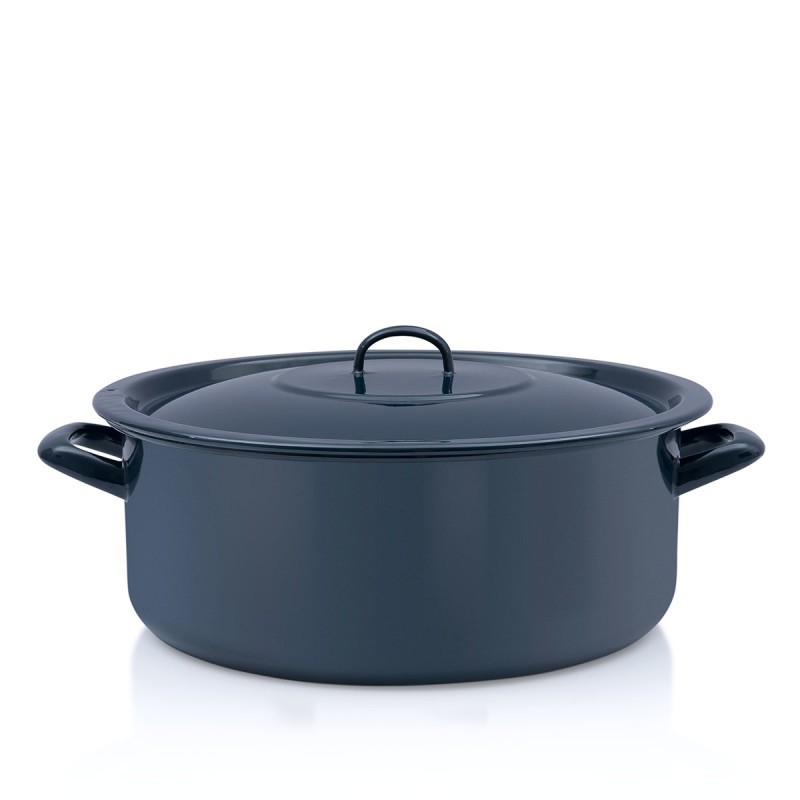 METALAC Shallow Pot Classic 34cm/12.5l sa poklopcem, kestenjast