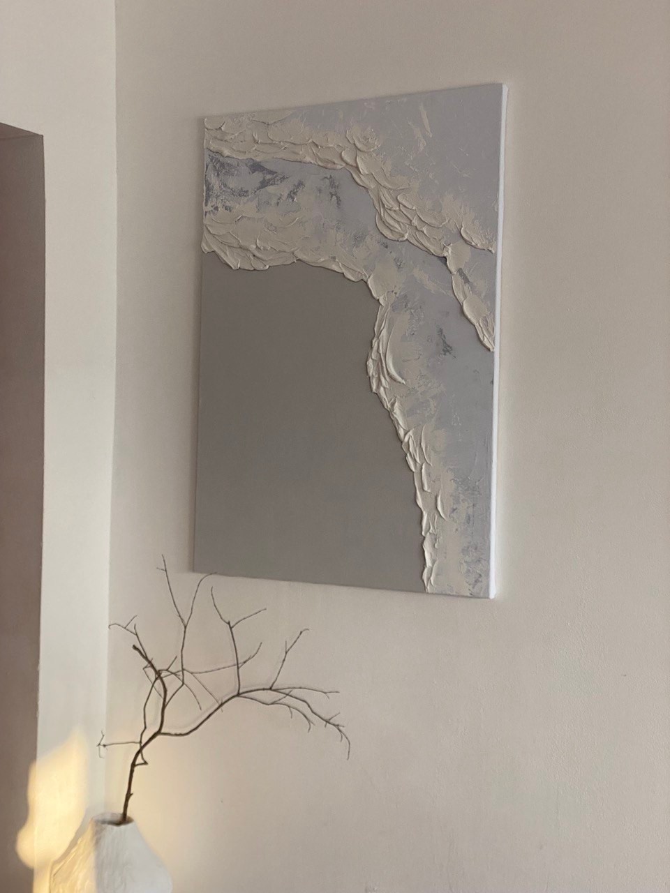 Texture ART Teksturna Slika "Morski Povjetarac" Siva