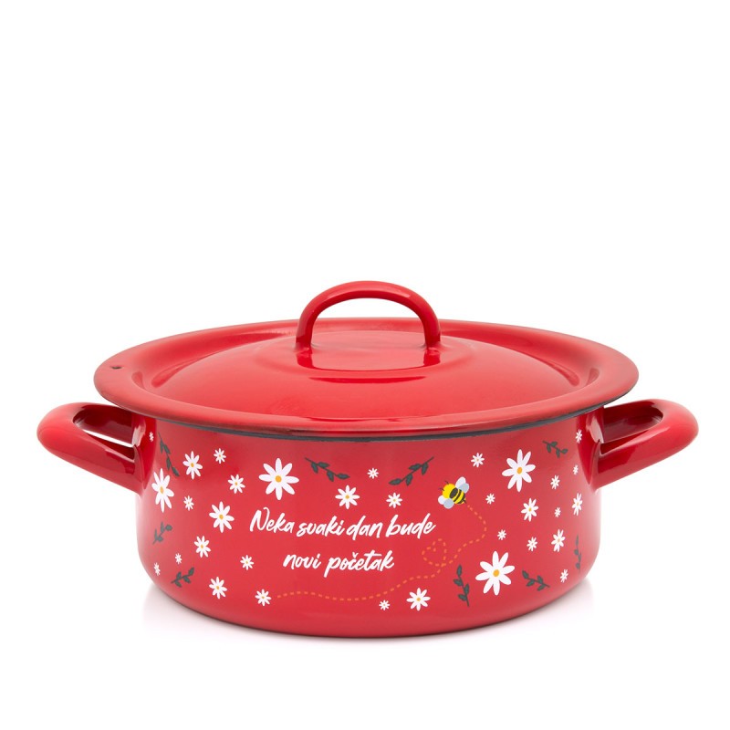 METALAC Lonac classic plitki 20cm/2.8l sa dekorom poklopca 3321