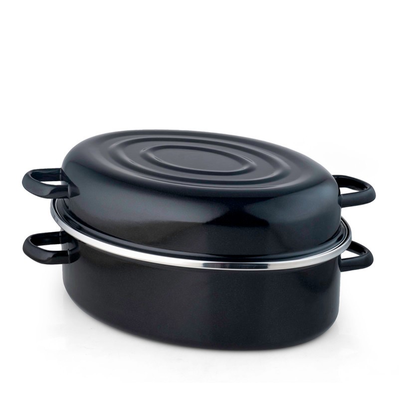 METALAC deep deluxe pećnica 34cm/6l crna