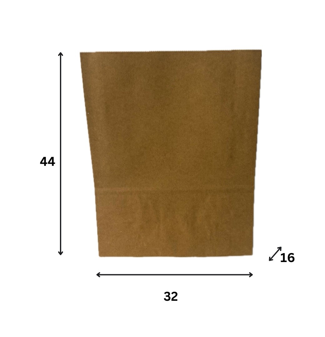 NATURA Papirna kesa sa upredenom ručkom 45+17x48 (150kom), Braon