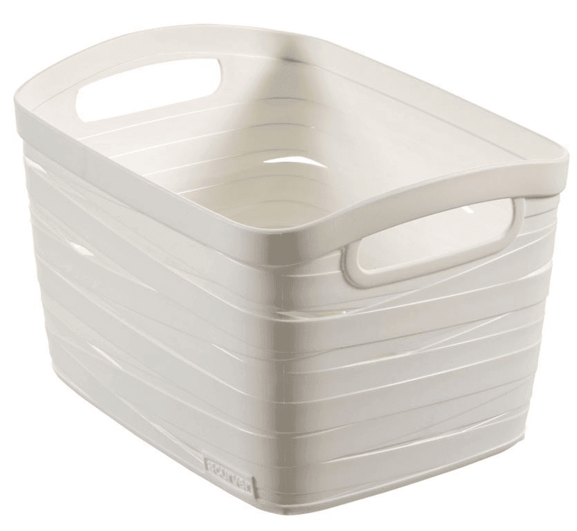 Curver Korpa za odlaganje S 8l Ribbon bijela