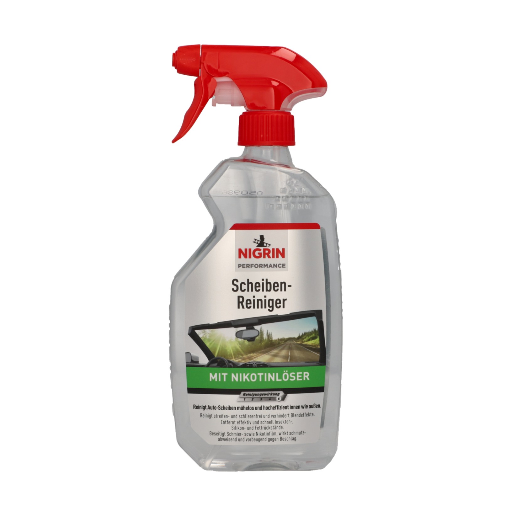 NIGRIN Sredstvo za čišćenje stakla sa rastvaračem nikotina, 500ml