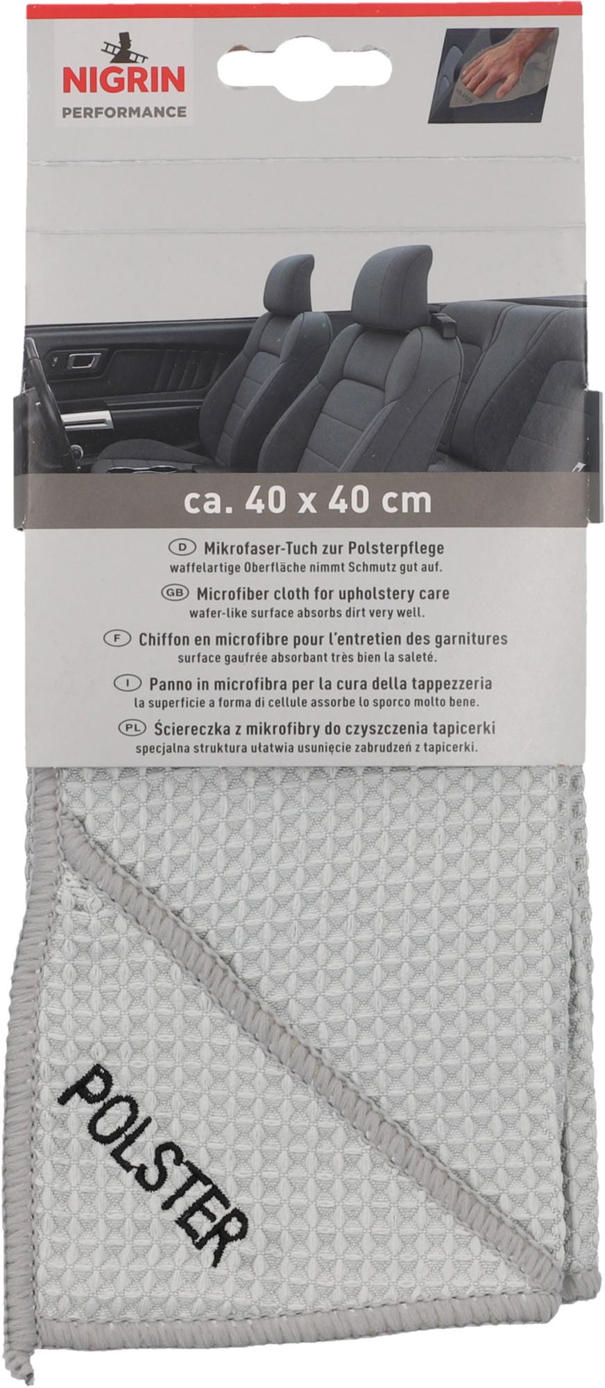 NIGRIN Mikrofiber krpa za poliester, 40x40cm