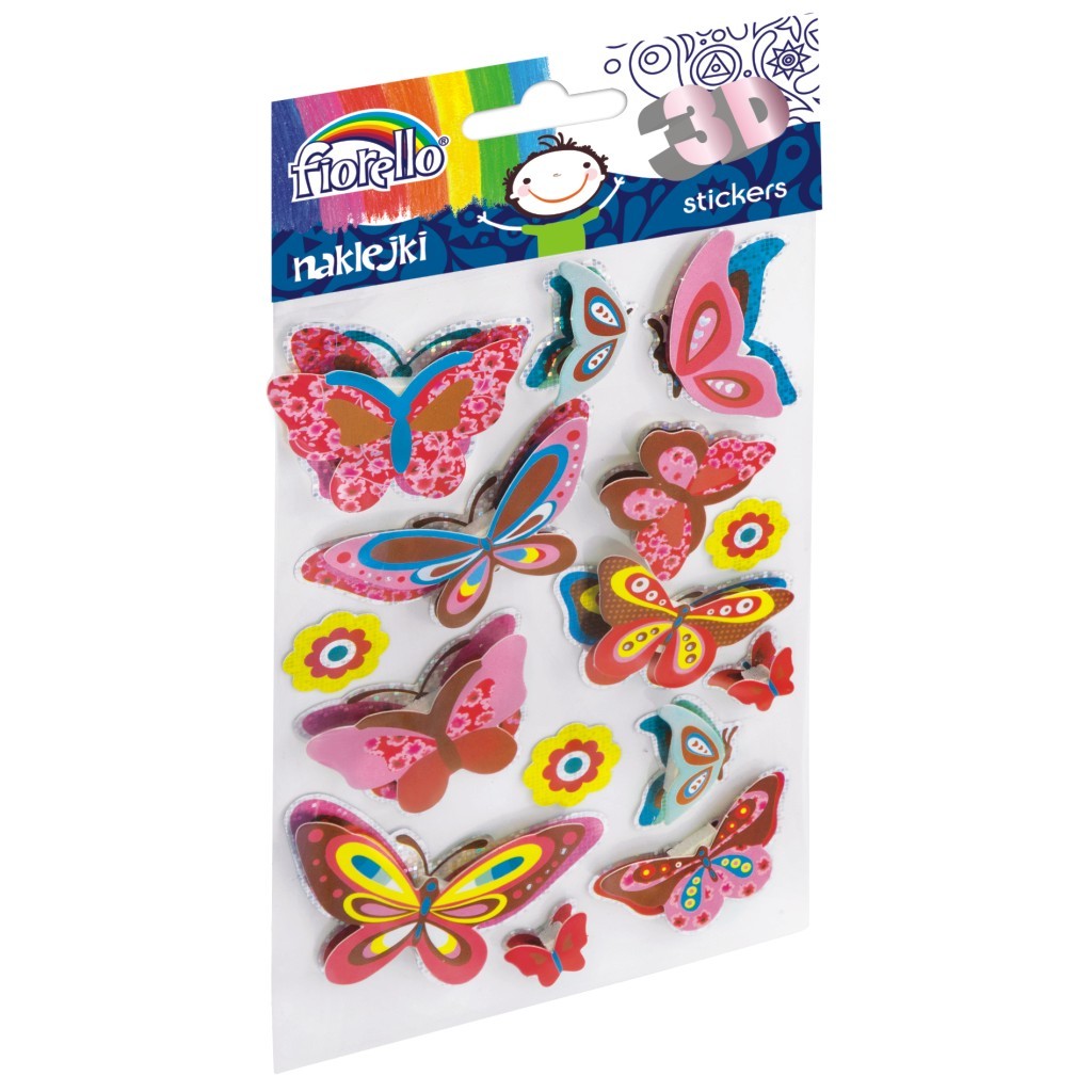 FIORELLO 3D naljepnice Leptiri