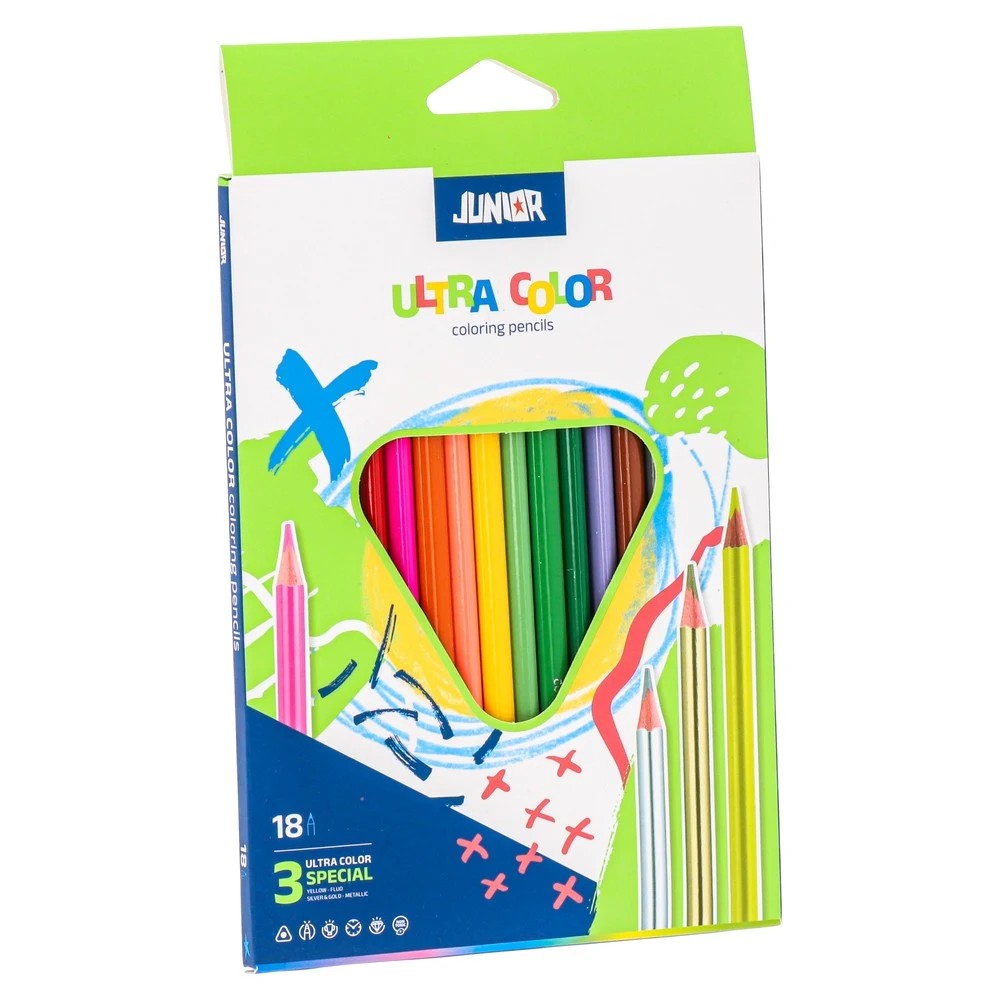 Junior Drvene boje 18/1, Šarene